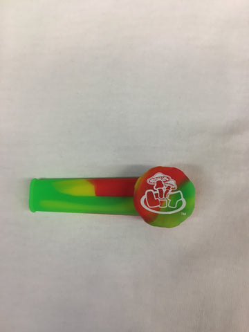 LIT Silicone Hand Pipe with Metal Bowl