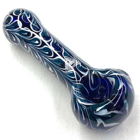 Red Eye Glass 4.5" Paisley Hand Pipe