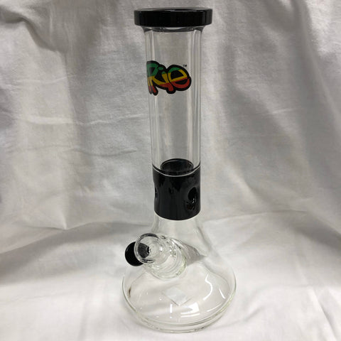 Irie 13" Tall 7mm Thick Beaker Tube w/ Colour Accents