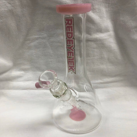 Red Eye Tek 8" Tall Splash Beaker Tube W/ Flat Mouthpiece