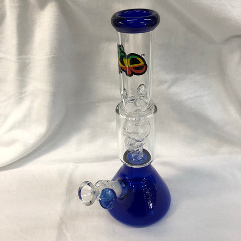 Irie 11" Tall Dual Chamber Beaker Tube w/ Skull Perc