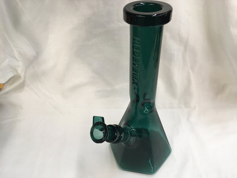 Red Eye Tek 10" Tall Hextatic Tube w/ 6 Sided Pyramid Base & Embosse Bong