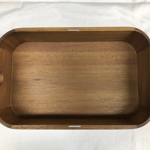 RAW Acacia Wood Cachebox With Rolling Tray