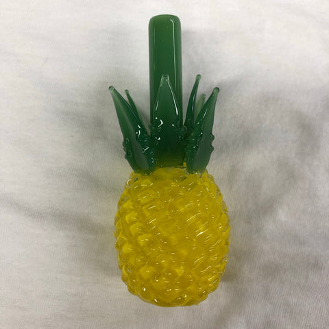 Red Eye Glass 4" Pineapple Hand Pipe