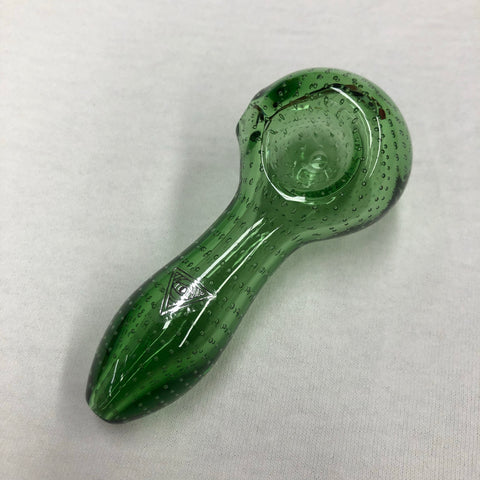 Red Eye Glass 4" Bubble Trouble Hand Pipe