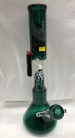 17" Octopus Perc. Beaker Tube w/ Glass on Glass Pull Out