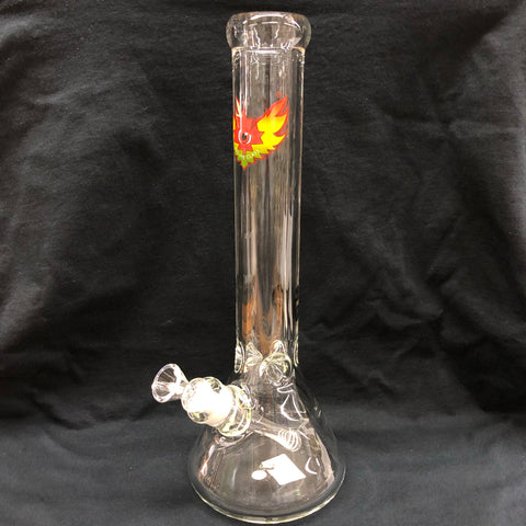 Red Eye Glass 15" Tall 9mm Thick Beaker Tube