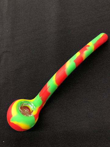 LIT Silicone Gandalf Hand Pipe with Glass Bowl