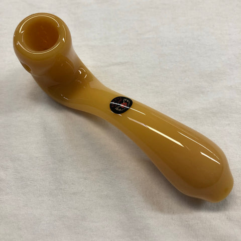 Red Eye Glass 5.5" Sherlock Hand pipe w/ Ash catcher Mouthpiece