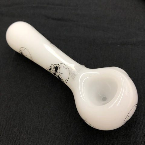 Red Eye 4.5" Skull Decal Hand Pipe