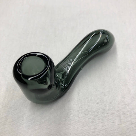 Red Eye Glass 3.5" Sherlock Hand Pipe w/ Ash Catcher Mouthpiece