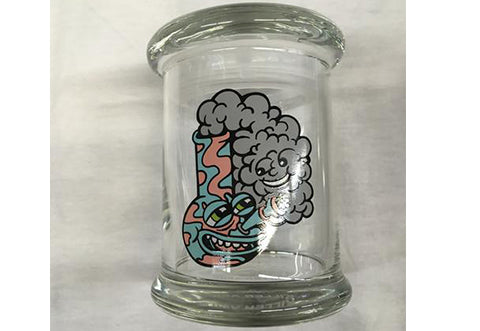 Happy Bong Glass Jar