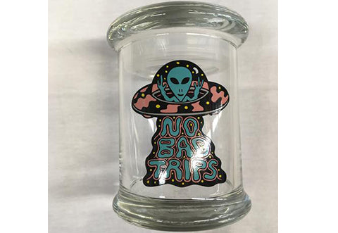 No Bad Trips Glass Jar