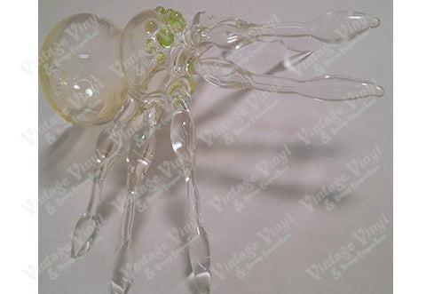 Custom Clear And Green Spider Pipe