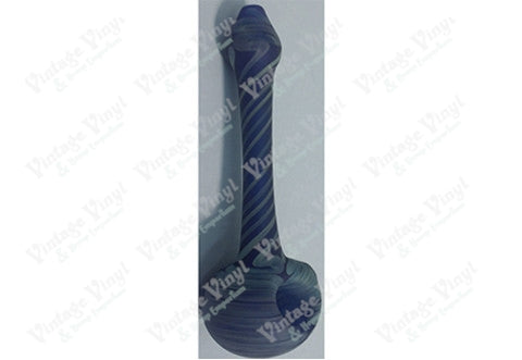 Custom Frosted Blue and Frosted White Striped Spoon
