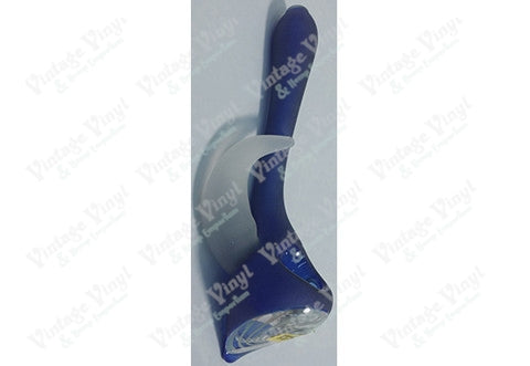 Custom Frosted Blue and Frosted White Spoon with Front Art