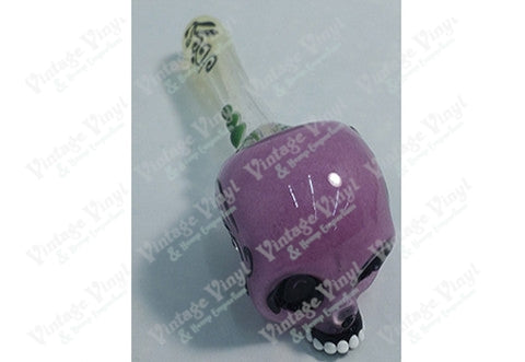 Custom Purple Skull Spoon with Clear Stem