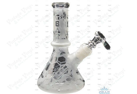 GEAR 7.5" Tall Frosted Bees Knees Beaker Bong